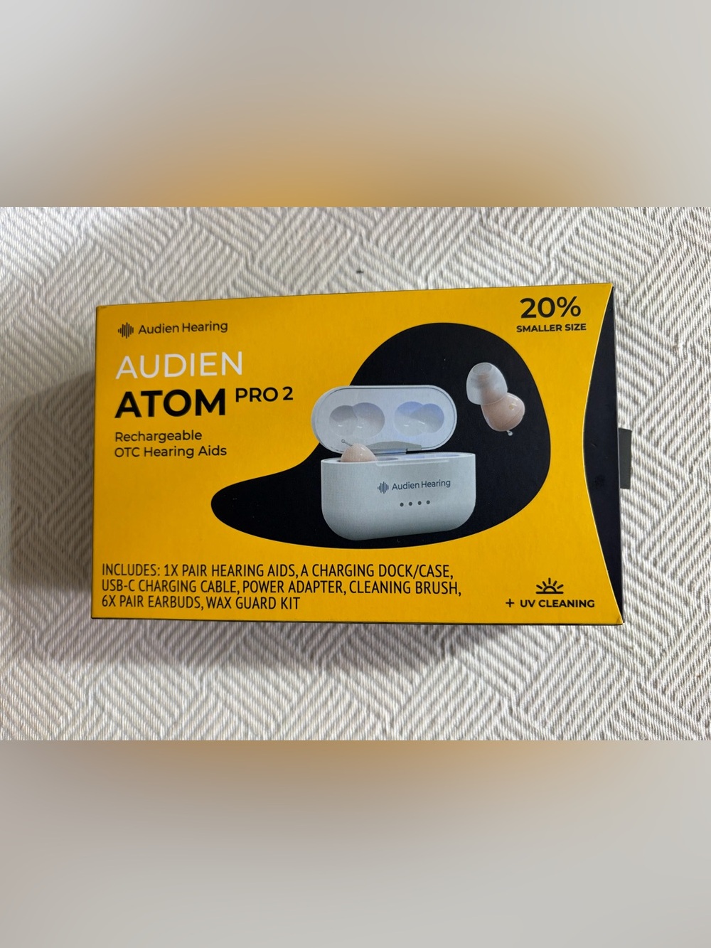 Audien Atom Pro 2 Wireless rechargeable Hearing Aids